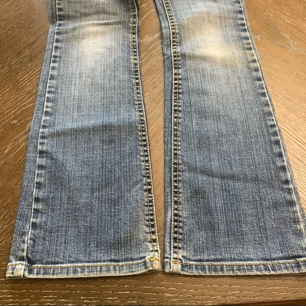 Old Navy denim faded hipster slim bootcut Jeans Size 10 slim